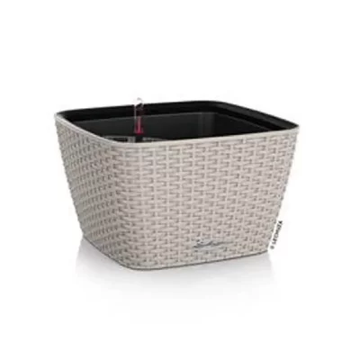 LECHUZA  Jardini&egrave;re BACINO Cottage ALL-IN-ONE 30x30 cm marron sable