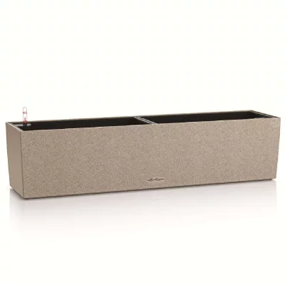 LECHUZA  jardini&egrave;re balconera stone 80 all-in-one beige 425629