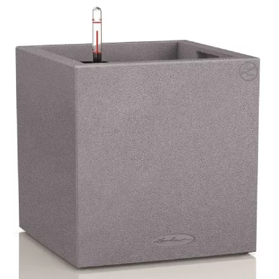 LECHUZA  jardini&egrave;re canto color square 40 all-in-one gris 13720 421442
