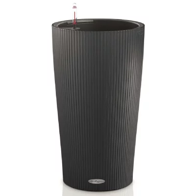 LECHUZA  Jardini&egrave;re Cilindro Color 32 ALL-IN-ONE Ardoise 13953