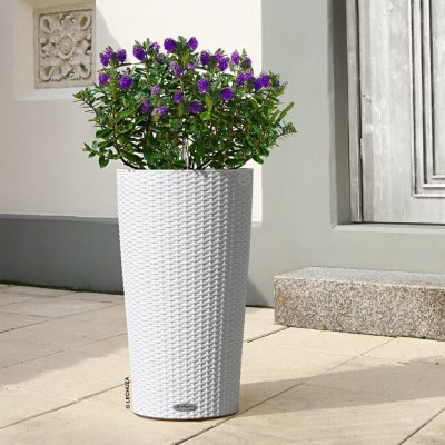 OWL Lechuza Jardini&egrave;re Cilindro Cottage 32 All-In-One Diam&egrave;tre 32 Cm Blanc