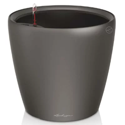 LECHUZA  Jardini&egrave;re Classico 43 Ls All-In-One Charbon M&eacute;tallique 16083