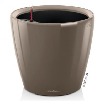 LECHUZA  Jardini&egrave;re Classico 43 LS ALL-IN-ONE Taupe brillant 16085
