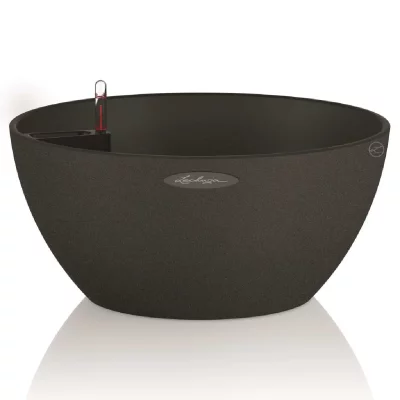 LECHUZA  Jardini&egrave;re CUBETO Color 30 ALL-IN-ONE Noir graphite 13832
