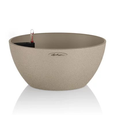 LECHUZA  Jardini&egrave;re CUBETO Color 40 ALL-IN-ONE Beige sable 13841