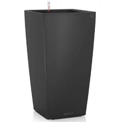 LECHUZA  Jardini&egrave;re Cubico Color 40 ALL-IN-ONE Ardoise 13158