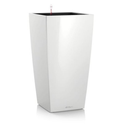 LECHUZA  jardini&egrave;re cubico premium 22 all-in-one blanc brillant