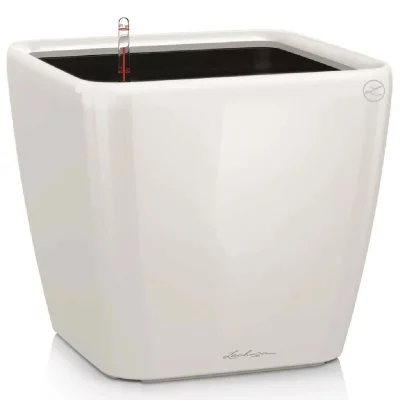 LECHUZA  jardini&egrave;re quadro 28 ls all-in-one blanc brillant 16140 421475