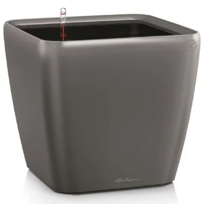 LECHUZA  Jardini&egrave;re Quadro 28 LS ALL-IN-ONE Charbon 16143