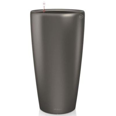 LECHUZA  jardini&egrave;re rondo 32 all-in-one charbon m&eacute;tallique 15783 421464