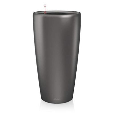 LECHUZA  jardini&egrave;re rondo 40 all-in-one charbon m&eacute;tallique 15743 421461