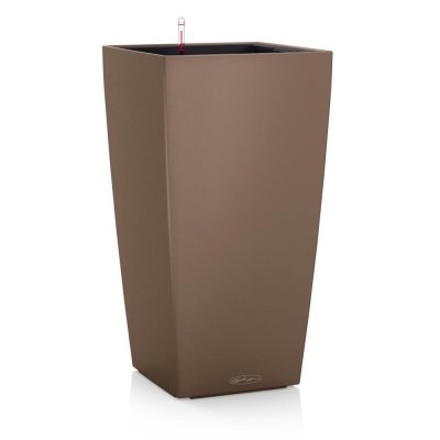 LECHUZA  Pot Cubico Color 22 Kit Complet Marron