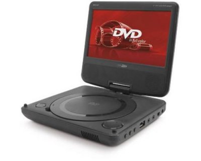 CALIBER Lecteur DVD portable - 7 pouces avec USB et batterie - Noir (MPD107)