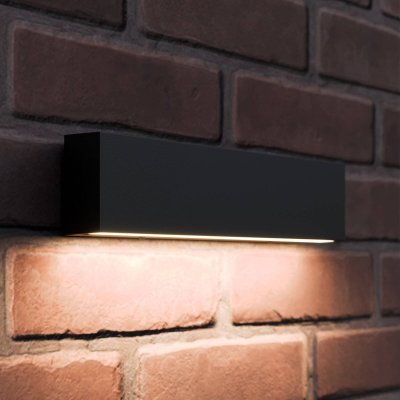 LUCANDE Led Applique Exterieur 'Elvira' en aluminium - graphite, satin&eacute;