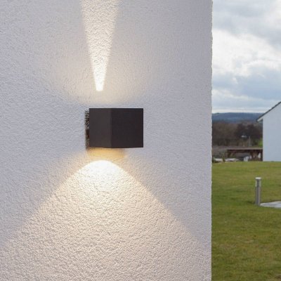 LUCANDE Led Applique Exterieur 'Jarno' en aluminium - graphite