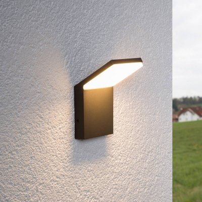 LUCANDE LED Applique Exterieur 'Nevio' en aluminium - gris graphite, blanc
