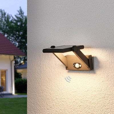LUCANDE LED Applique Murale Solaire 'Valerian' en aluminium