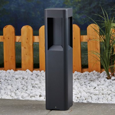 LUCANDE LED Borne Eclairage Exterieur 'Annika' en aluminium - anthracite