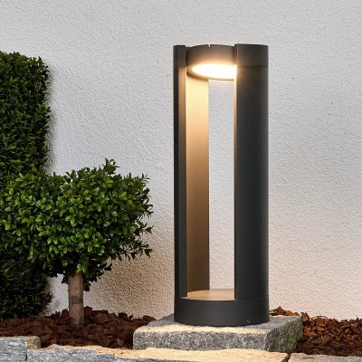 LUCANDE Led Borne Eclairage Exterieur 'Dylen' en aluminium - gris graphite