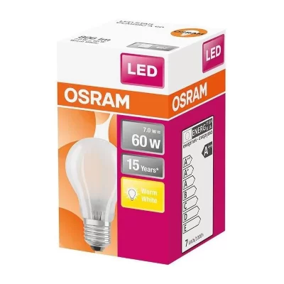 OSRAM LED E27 4058075112506 7 W = 60 W blanc chaud (&Oslash; x L) 60 mm x 105 mm