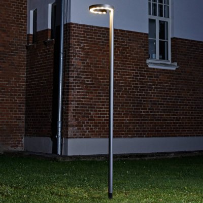 LUCANDE Led Lampadaire ext&eacute;rieur 'Jannis' en aluminium - graphite