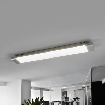 ARCCHIO LED Plafonnier 'Vinca' pour bureau - blanc, argent&eacute;