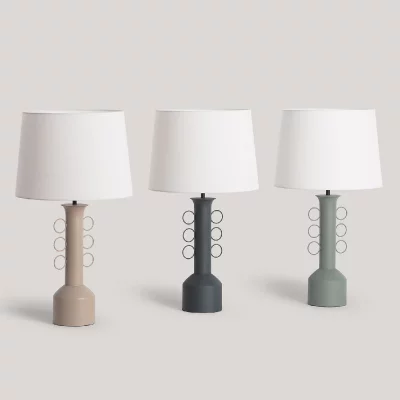 ILUZZIA Ledkia Lampe &agrave; Poser M&eacute;tal Veravil  Vert