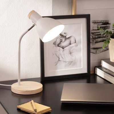 LEDKIA LIGHTING Ledkia - Lampe de Bureau Flex M&eacute;tal Luxo Blanc - Blanc