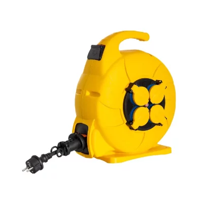LEDKIA  LIGHTING Enrouleur Automatique 15m IP44 Jaune