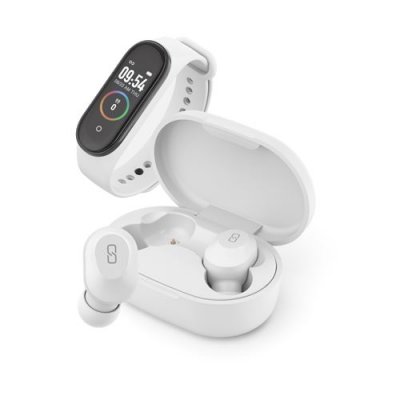 LEDWOOD  Kepler Set Activity Band + True Wireless Headphones Set Clair