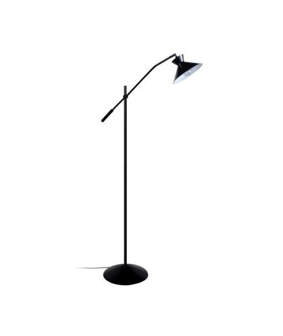 TOSEL LEEDS - lampadaire liseuse articul&eacute; m&eacute;tal noir et blanc