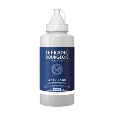 LEFRANC BOURGEOIS  Acrylique Fine Bouteille 750ml Blanc De Titane