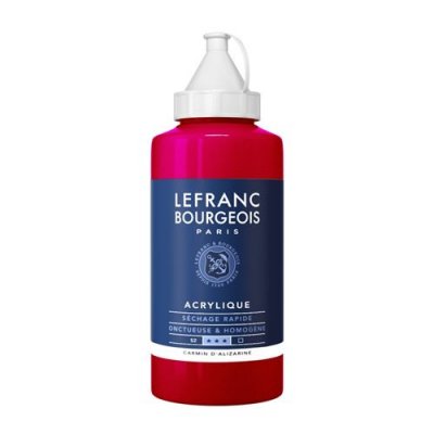 LEFRANC BOURGEOIS  Acrylique Fine Bouteille 750ml Carmin D'Alizarine