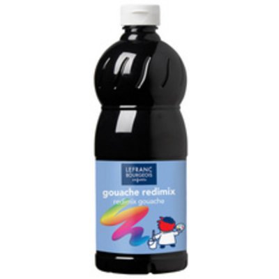 LEFRANC BOURGEOIS  - Gouache liquide Redimix pour enfants - Bouteille 1L - Argent