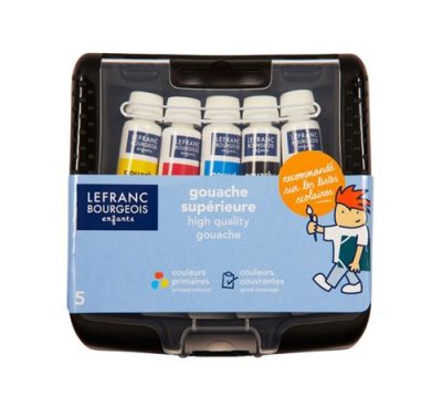 LEFRANC BOURGEOIS Lefranc & Bourgeois Tube de Gouache, Multicolore, 5 unit&eacute;s