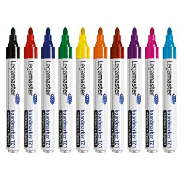 LEGAMASTER  7-110099 Pack de 10 marqueurs de couleur pour tableau TZ 1