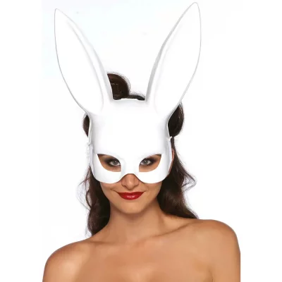 LEG AVENUE LegAvenue Masque Lapin Fa&ccedil;on Bal Masqu&eacute; Blanc