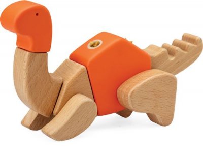 SMALL FOOT Legler - 9833 - Jeu De Construction - Kit Cr&eacute;atif - Dino - Brockie