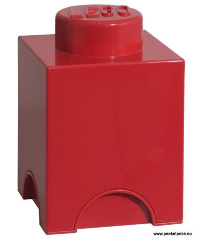 LEGO  40011730 boite brique de rangement 1 plot rouge