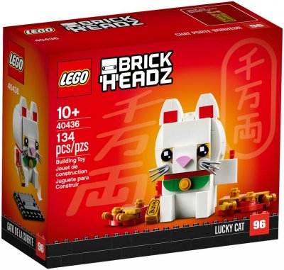 LEGO Brickheadz 40436 - Le Chat Porte-Bonheur / Lucky Cat