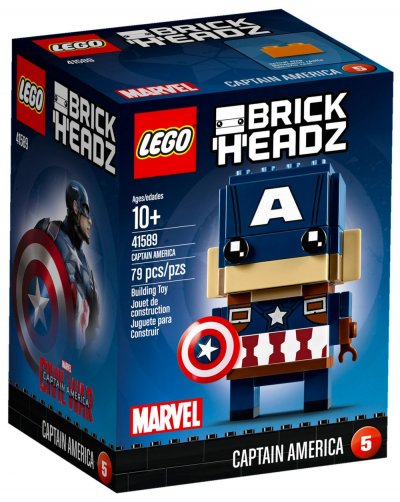 LEGO&reg; BrickHeadz 41589 Captain America