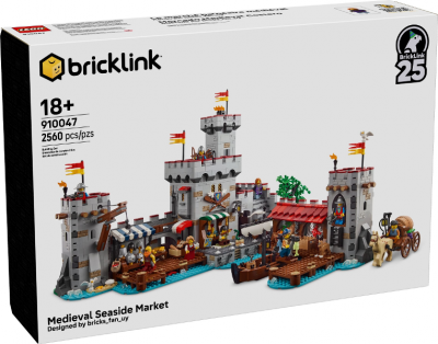 Lego&reg; Bricklink 910047 March&eacute; M&eacute;di&eacute;val Au Bord De La Mer