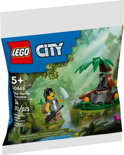 LEGO&reg; CITY 30665 - La rencontre avec le b&eacute;b&eacute; gorilla 