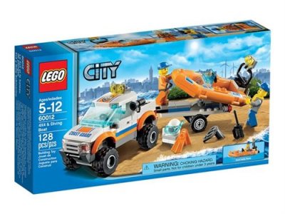 LEGO City 60012 - V&eacute;hicule 4x4 et bateau de plong&eacute;e