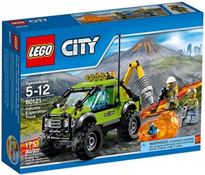 LEGO&reg; City 60121 Le camion d'exploration du volcan