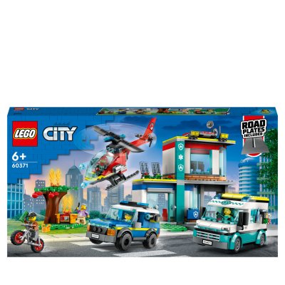 LEGO City 60371 Le QG des v&eacute;hicules d&rsquo;urgence 