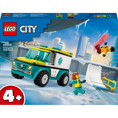 LEGO&reg; City 60403 L'ambulance de secours et le snowboardeur