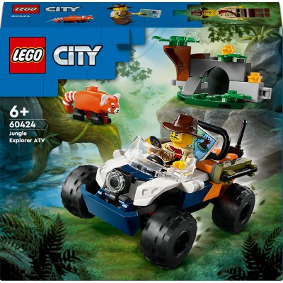 LEGO&reg; City 60424 Le tout-terrain de l&rsquo;explorateur de la jungle et le panda roux 