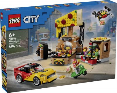 LEGO&reg; City 60496 La pizzeria et ses v&eacute;hicules de livraison