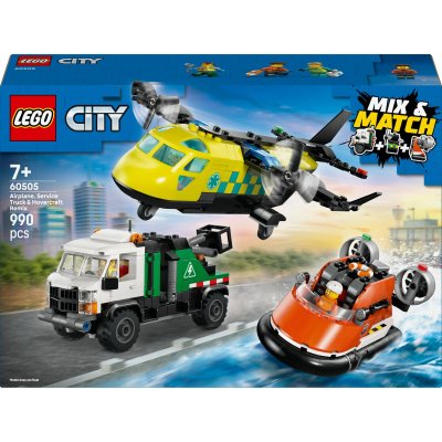 LEGO City 60505 Avion, camion d'assistance et a&eacute;roglisseur modulable